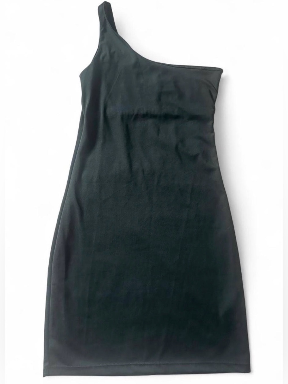 Cotton On black one shoulder mini dress